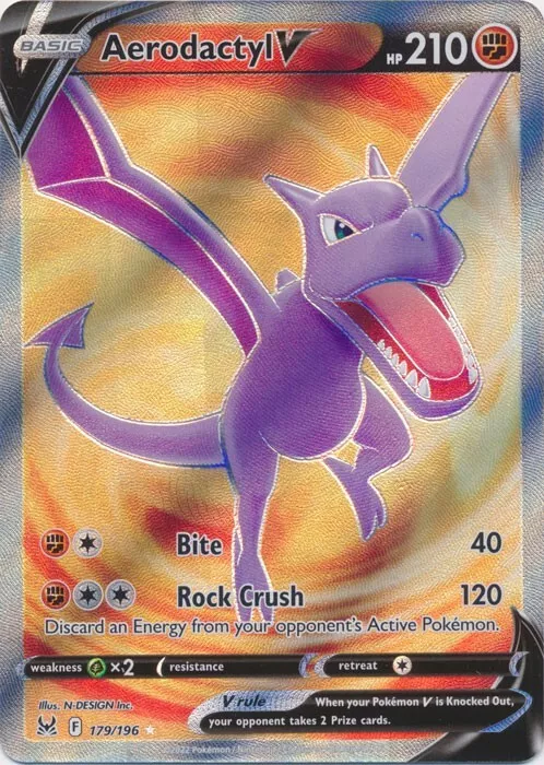 Aerodactyl V - 179/196 - Full Art Ultra Rare