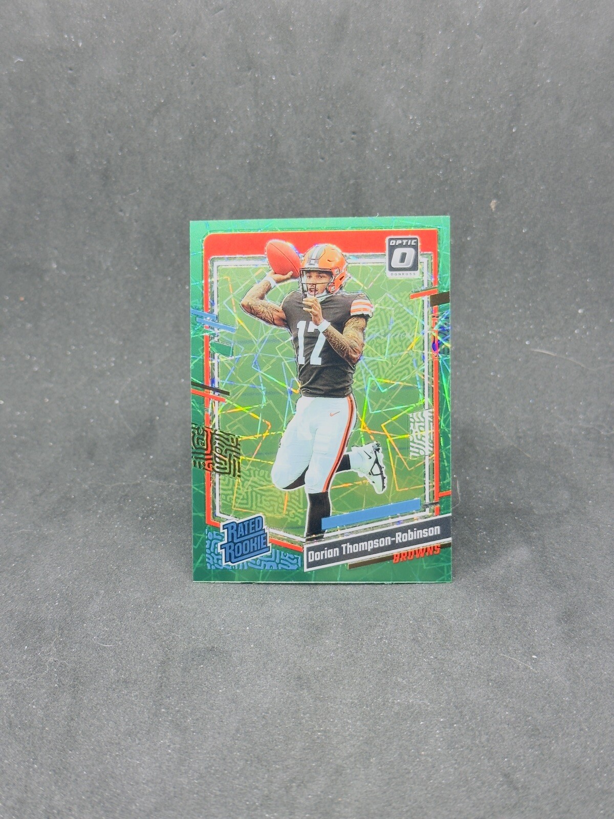 2023 Donruss Optic Dorian Thompson-Robinson Green Velocity Rated Rookie #225 RC