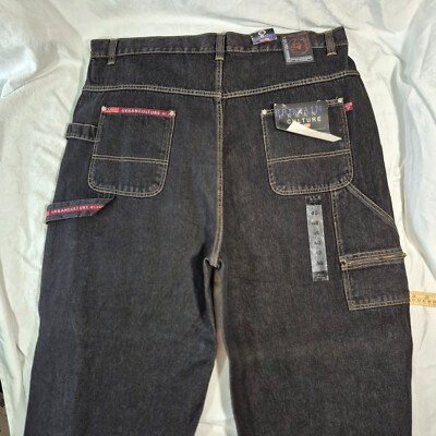 DEAD STOCK VTG URBAN CULTURE By PROPAIN JEANS Y2K BAGGY HIP HOP SKATE 46x34