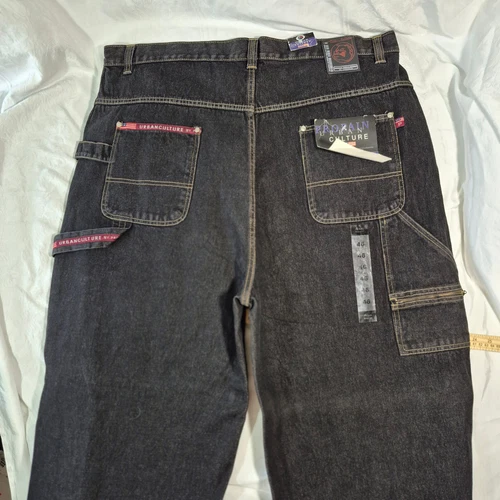 DEAD STOCK VTG URBAN CULTURE By PROPAIN JEANS Y2K BAGGY HIP HOP SKATE 46x34 - product listing photo
