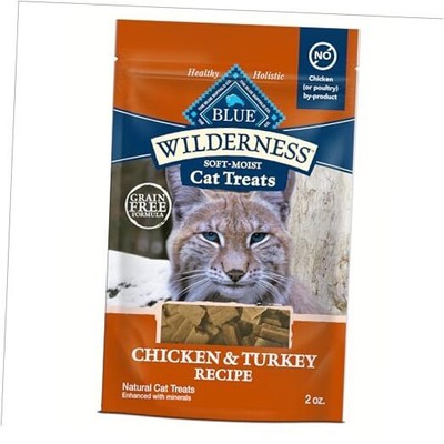  Wilderness Soft Cat Treats, Grain-Free 2 Ounce (Pack of 1) Chicken & Turkey