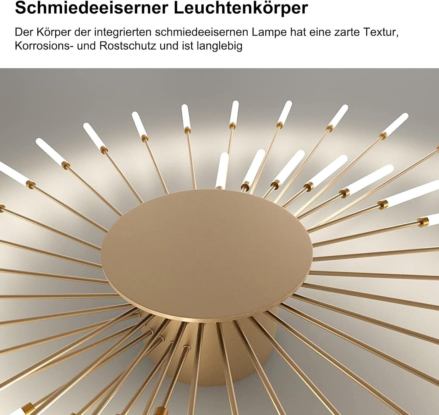 84 W Gold Deckenleuchte,Moderne LED-Deckenleuchte,für Wohnzimmer,Küche,Esszimmer