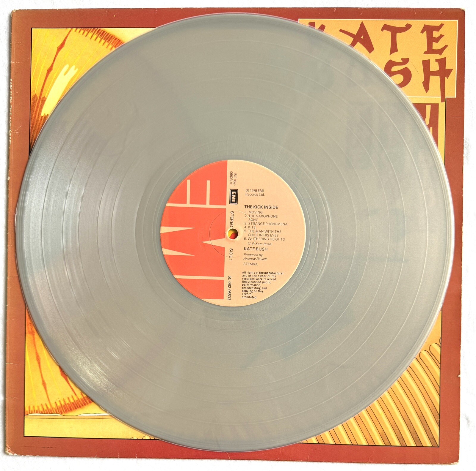 KATE BUSH -The Kick Inside- Rare Original Silver  Vinyl Dutch LP  (Vinyl Record)