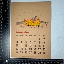 Fireworks Nov 5th Ephemera Mike Elliston Sign Galloping Tortoise Press 1960s