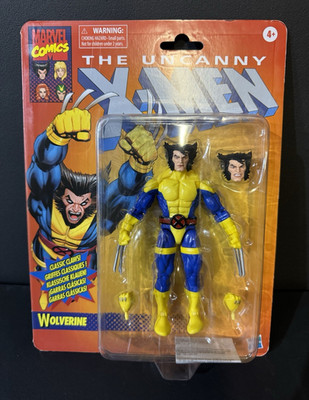 Marvel Uncanny X-Men Wolverine Action Figure w/ Accessories Alt Head Hands 4+