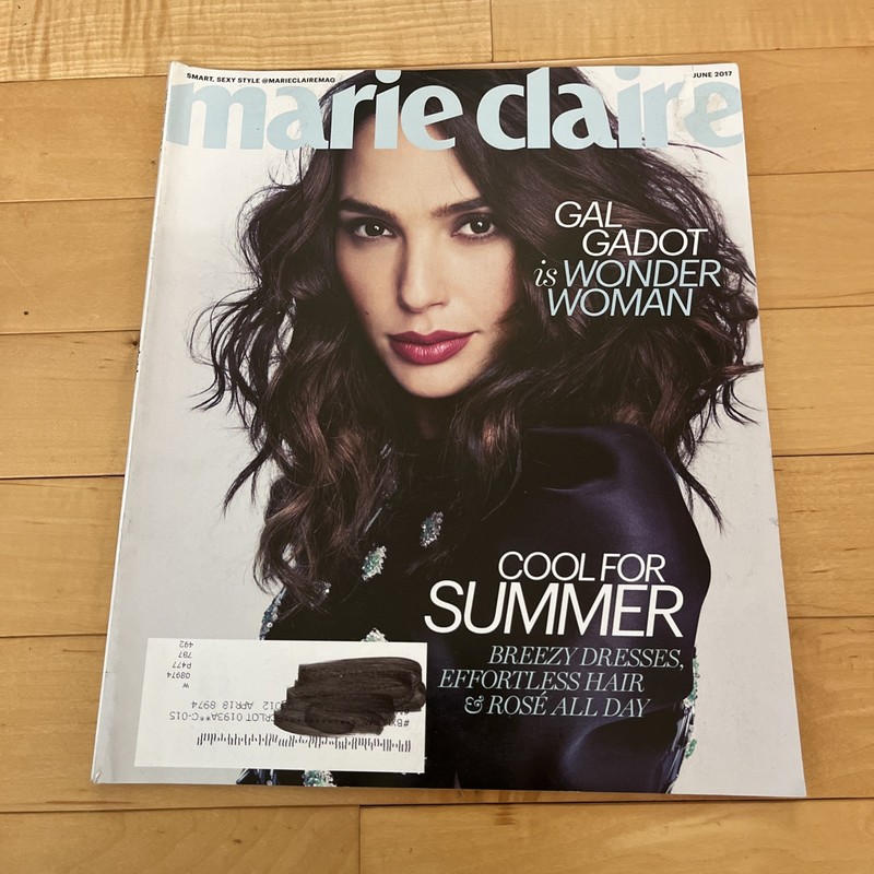 Marie Claire Magazine GAL GADOT is Wonder Woman June 2017