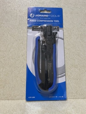 Jonard Tools CTF-200 6 7/8 In Fixed Compression Tool Long Style F-Connectors NEW