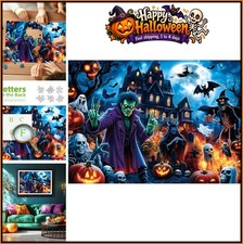 Halloween Spooky Monsters 1000 Piece Jigsaw Puzzle Haunted House Scene with Zomb