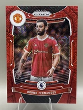 Bruno Fernandes Manchester United 2021-22 Panini Red Mojo Prizm /159 COLOR MATCH