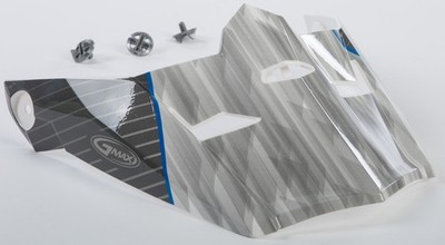 G-Max Visor with Screws for MX-46 Colfax Helmets - White/Blue - XS-Sm - G046870