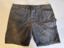 VTG Wrangler Carpenter Jean Shorts Mens 44 Gray Y2K Denim Workwear