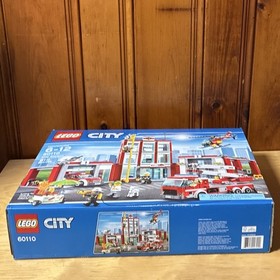 LEGO City Fire Station 60110 Complete Set 919 Pieces Ages 6-12 Fire Theme