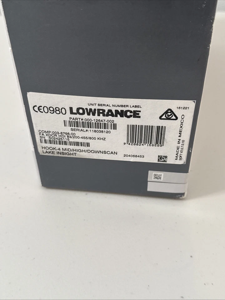 New Lowrance Hook 4 Chirp Fish Finder Kit W/ Transducer - Image 3 of 4