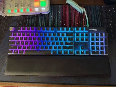 HyperX Alloy Origins  Mechanical Gaming Keyboard Aqua switches Custom keycaps