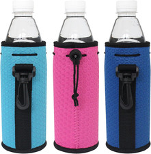Neoprene Water Bottle Sleeves, 3 Pcs Carrier Holder, Fits 16-18Oz