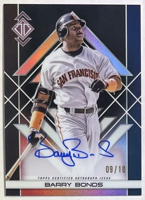 2025 Topps Transcendent Barry Bonds Giants Icons Chrome Autograph