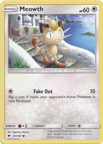 Meowth - 101/147 - Common - Moderately Played