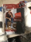 Hanes Men's Active Crew Socks, 6 Pack, Size 6-12 3 Black/ 3 Gray