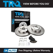 TRQ Front Premium Posi Ceramic Brake Pad & Rotor Kit for Integra Prelude
