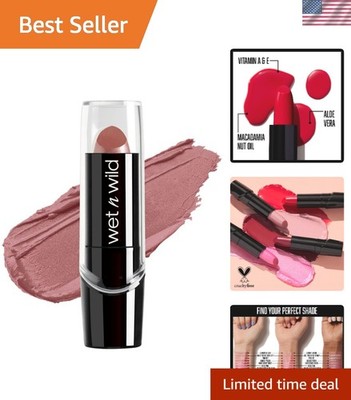 Silk Finish Lipstick, Hydrating Rich Buildable Lip Color, Formulated with Vit...