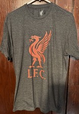 Liverpool Football Club Men T-Shirt Sz L   Black