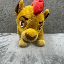 Disney Store Lion Guard Kion Peluche Niños 15" Amarillo Excelente Rojo Melena Mohawk