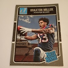 BRAXTON MILLER 2016 Panini Donruss RATED ROOKIE card #353 Houston Texans 