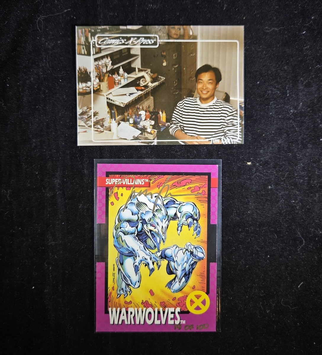 Jim Lee Autographed Card + COA - Comics X-Press - Werewolves 15 of