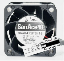 one SANYO Fan 9GA0412P3H13 DC12V 0.28A 4028 4CM PWM 2 WIRE cooling fan amk