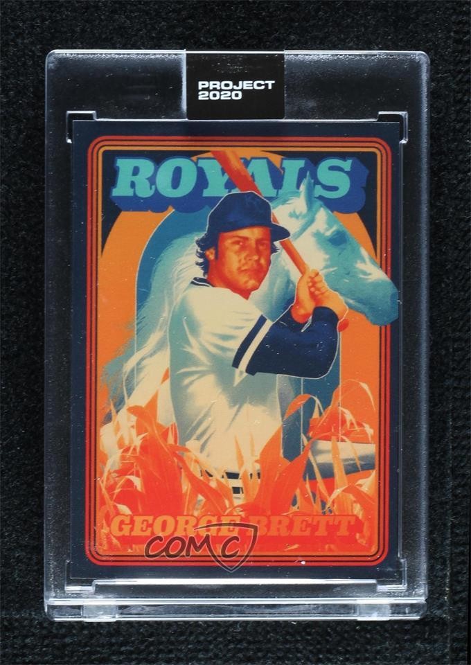 2020 Topps Project 2020 1975 Topps /3278 George Brett Matt Taylor #175 HOF 1oz2