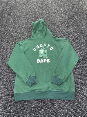 BAPE x Undefeated Return Of The Bape Hoodie Green XXL A Bathing Ape Streetwear 