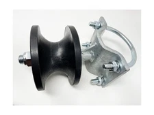 4" Cantilever Gate Roller 2" Round Post Heavy Duty Nylon for Chain Link Fence