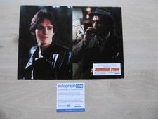 Dennis Hopper & Matt Dillon autographs signed A4 lobby card "Rumble Fish" ACOA
