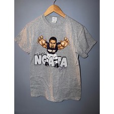 Haloti Ngata Baltimore Ravens 2011 Vintage Caricature T-Shirt Gray Mens Small