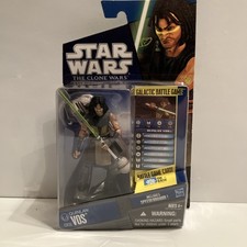 Star Wars Clone Wars 2010   3.75  Quinlan Vos Action Figure CW 36 Hasbro