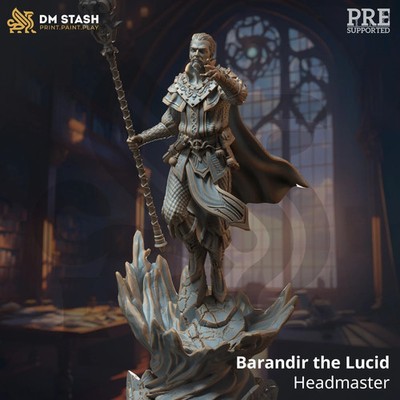 Barandir Human Male Wizard/Archmage/Sorcerer Unpainted Miniature | D&D |DnD Mini