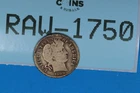 1909 10C LIBERTY HEAD BARBER SILVER DIME Early US Type RAW-1750