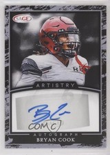 2022 SAGE Artistry Auto Silver Bryan Cook #A-BC Auto 2qw