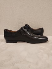 Werner Kern Pesaro Men's 12 Dance Shoes Black Nappa Leather Made In Italy
