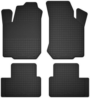 Gummifußmatten für: Hyundai Atos (bj. 1997-2008) Schwarz Automatten 4-tlg set