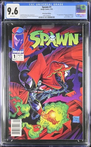 SPAWN #1 (1992) - CGC GRADE 9.6 - IMAGE NEWSSTAND EDITION 1ST APPEARANCE