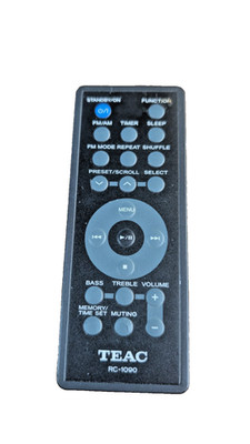 OEM Genuine TEAC RC-1090 Audio System Remote Control Tested and Working VGC
