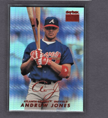 1999 SKYBOX PREMIUM STAR RUBIES PARALLEL #149 ANDRUW JONES #45/50 NM-MT COND