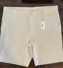Peter Millar Shackleford Performance Hybrid Shorts Size: 38 Color: Sand 9