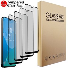 4-Pack Clear Transparent Tempered Glass Screen Protectors For Samsung Galaxy A17