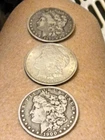 3 THREE  SILVER CIRCULATED 1879-S MORGAN 1921-P  DOLLARS 1900-0 NICE SALE