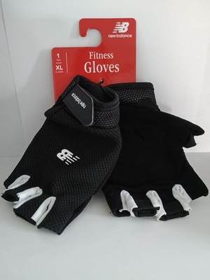 New Balance Fitness Gloves - Black / White - Size: XL (Pack of 1) 1 pair