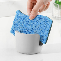 Kieselgur Schwammhalter KüChe, Schnell Trocknend SpüLschwammhalter, Wasserabsorb