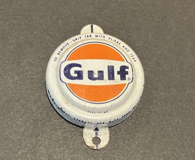 Gulf Oil Barrel Bottle Cap 1 1/2''