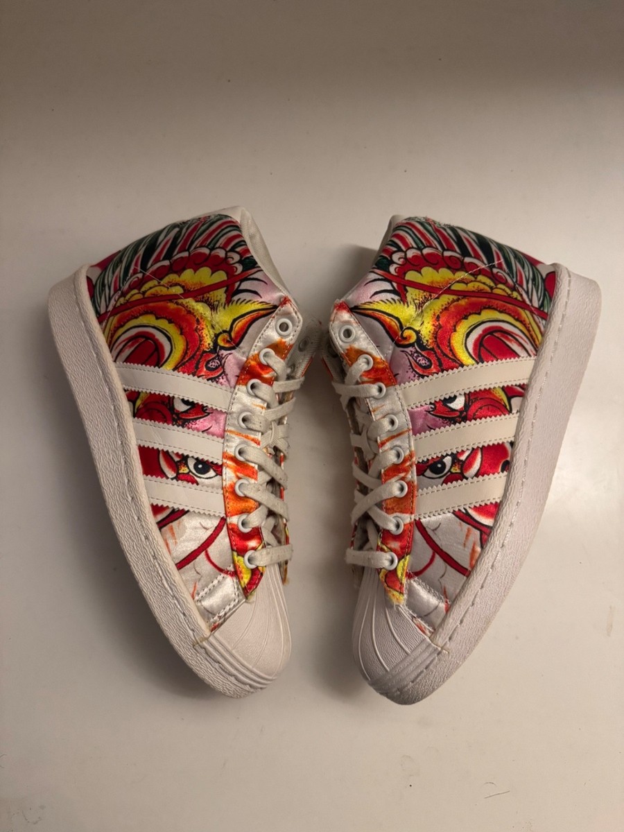 Adidas Superstar RITA ORA Sneakers Wedged Up Insole Dragon Print